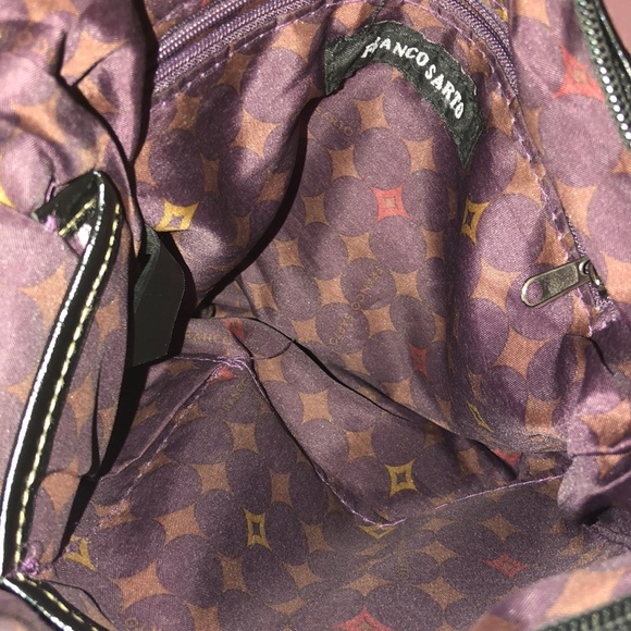 Franco Sarto black leather crossbody messenger - Picture 4 of 5